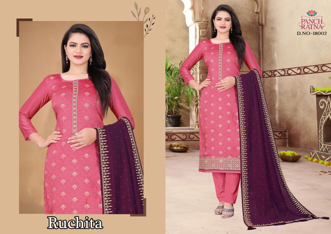 Ruchita By Panch Ratna 18001-18004 Designer Salwar Suits Catalog